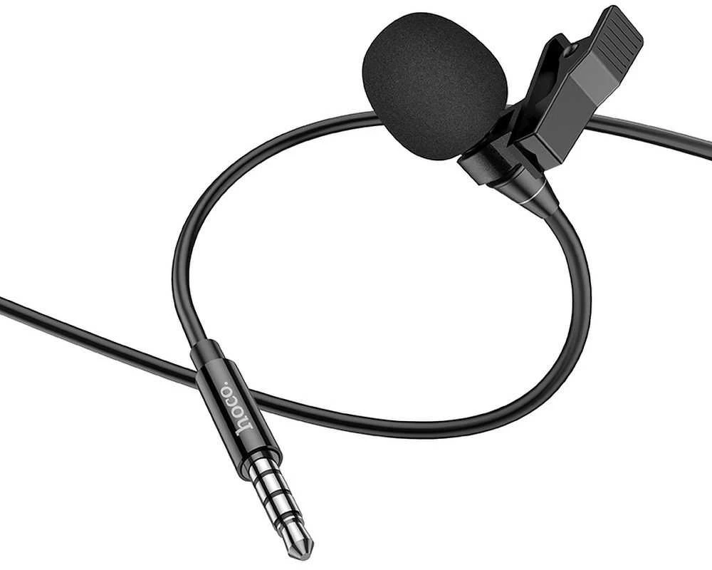 Laidinis mikrofonas Hoco L14 3.5mm juodas