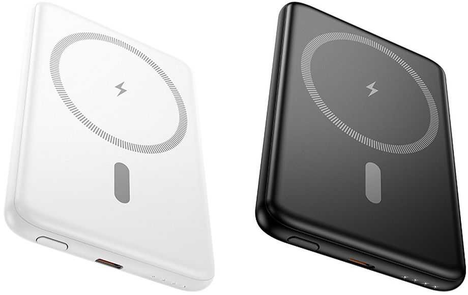 Išorinė baterija, suderinama su „MagSafe Hoco 5000 mAh QC PD 2A 20W“, itin plona, J140A, juoda