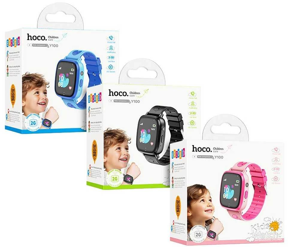 Išmanusis laikrodis for kids Hoco 1,44" 2G with call function Y100 juodas