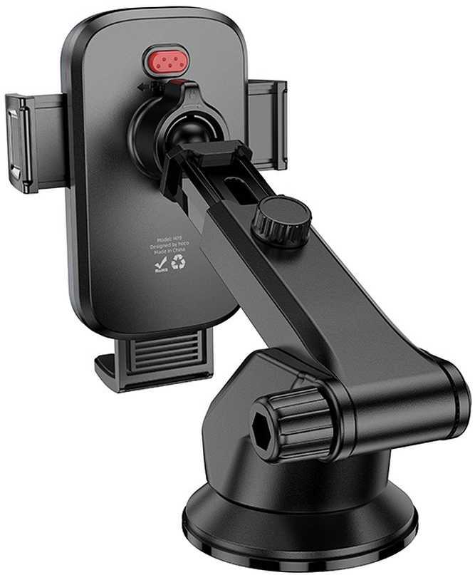 Gravity car phone holder Hoco dashboard H81 juodas and pilka