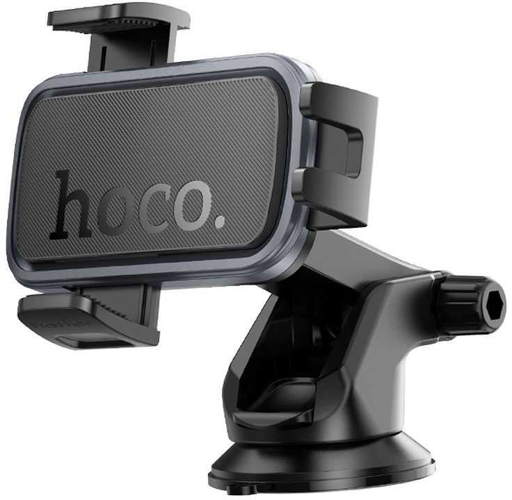 Gravity car phone holder Hoco dashboard H81 juodas and pilka