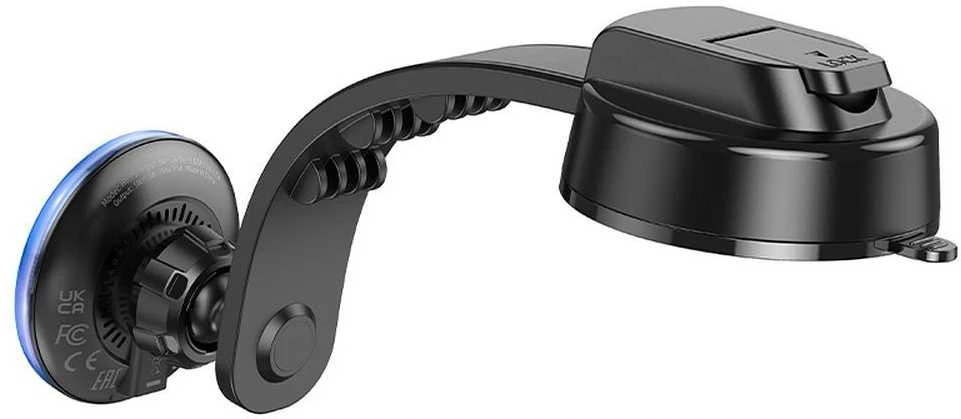 Automobilinis universalus telefono laikiklis Hoco (HW25) Magnetic (MagSafe) tvirtinamas ant prietaisų skydelio, magnetinis juodas