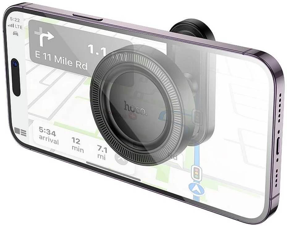 HOCO universalus magnetinis laikiklis telefonui automobiliui/namui H58 juodas