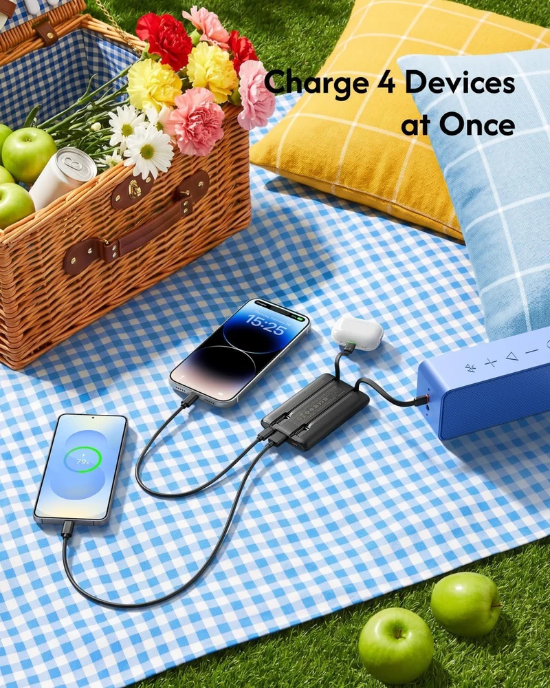 Įkroviklis indukcinė VEGER 3w1 Qi2.2 zgodna su MagSafe oraz Apple Watch juoda