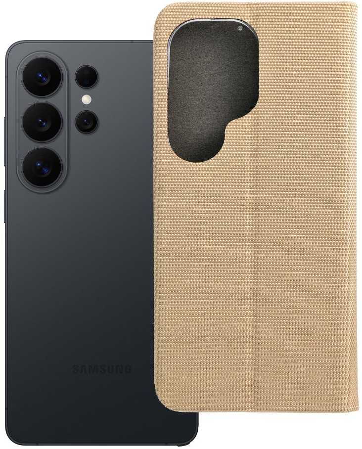 Oem Dėklas su klapką na Samsung S26 ULTRA Sensitive Book auksinė