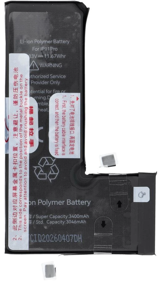 JCID baterija, skirta „iPhone 11 Pro“ (standartinė talpa)