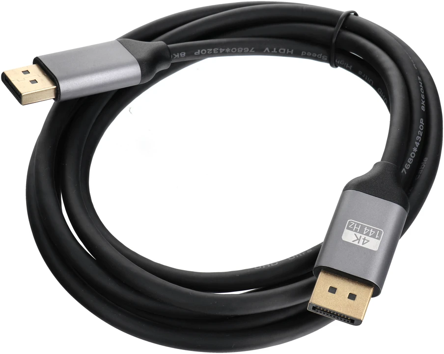BlueStar Cable Ekranas Port to Ekranas Port 1.4 Blue Star 4K 120Hz - High Speed, HDR, Ethernet, G-SYNC/FreeSync, 32Gbp, 2 m juodas