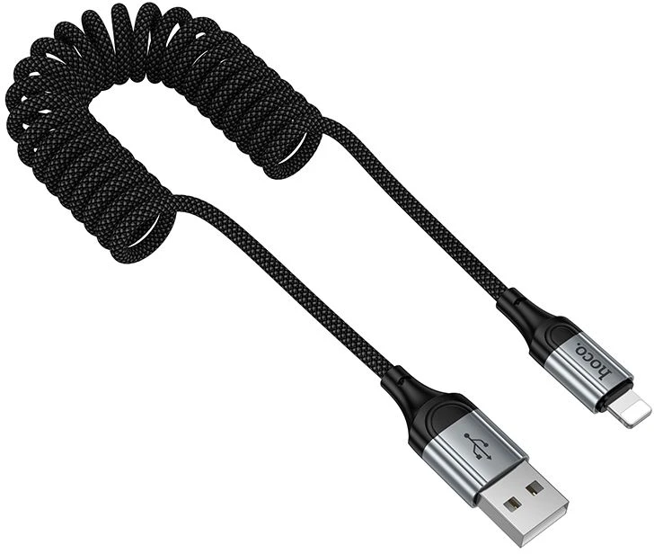 USB A – Lightning laidas Hoco PD 2,4A 1,5 m X121 juodas