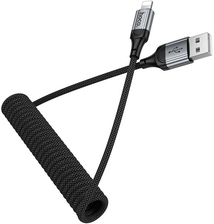 USB A – Lightning laidas Hoco PD 2,4A 1,5 m X121 juodas