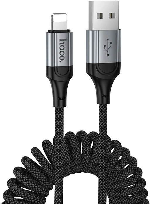 USB A – Lightning laidas Hoco PD 2,4A 1,5 m X121 juodas