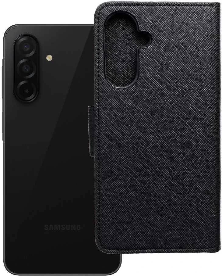 Dėklas Oem FANCY Book skirtas Samsung Galaxy A56 juodos spalvos