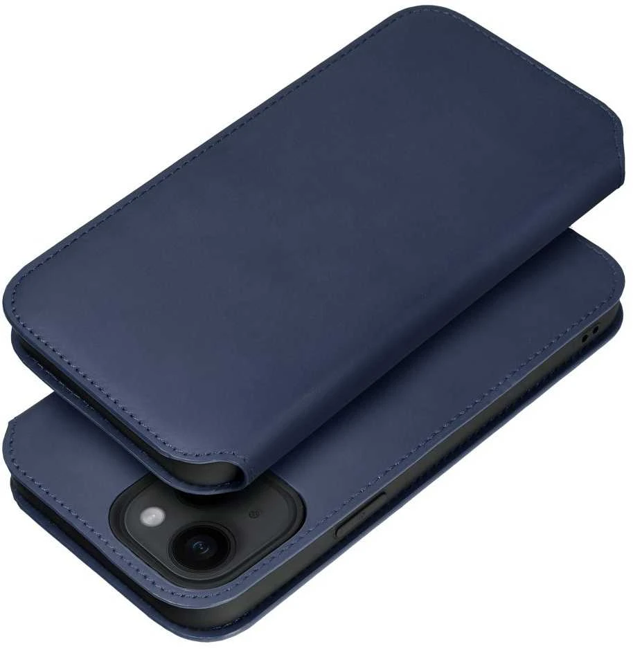 Oem DUAL POCKET Book dėklas skirtas Samsung Galaxy S24 Plus mėlynos spalvos