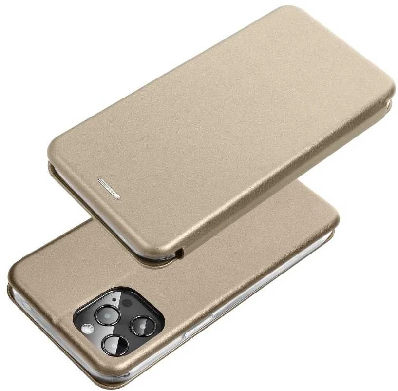 Oem ELEGANCE book dėklas skirtas Samsung Galaxy S24 Ultra aukso spalvos
