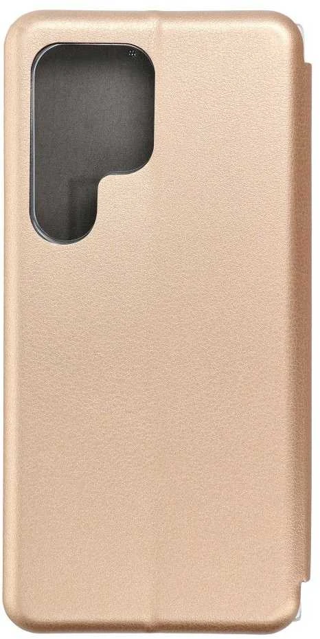 Oem ELEGANCE book dėklas skirtas Samsung Galaxy S24 Ultra aukso spalvos