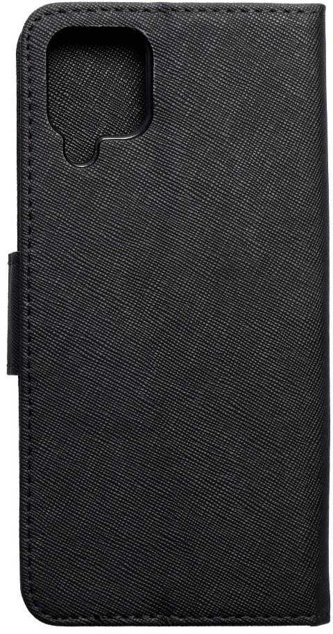 Oem FANCY Book dėklas skirtas Samsung Galaxy A12 juodos spalvos