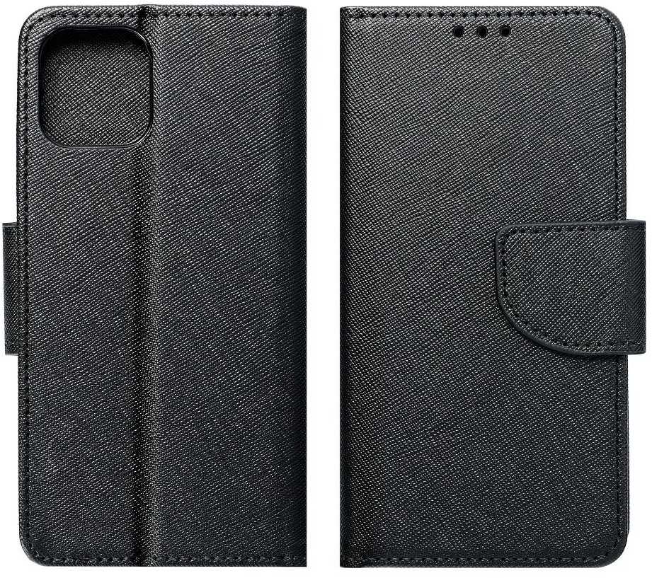 Oem FANCY Book dėklas skirtas Samsung Galaxy A12 juodos spalvos