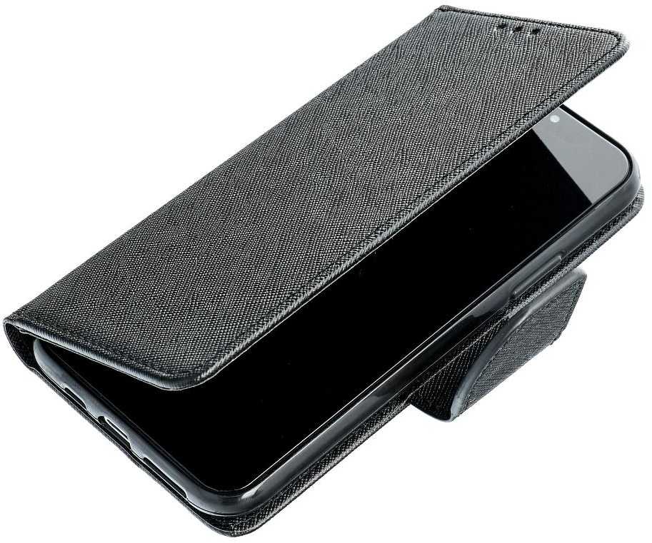 Oem FANCY Book dėklas skirtas Samsung Galaxy A12 juodos spalvos
