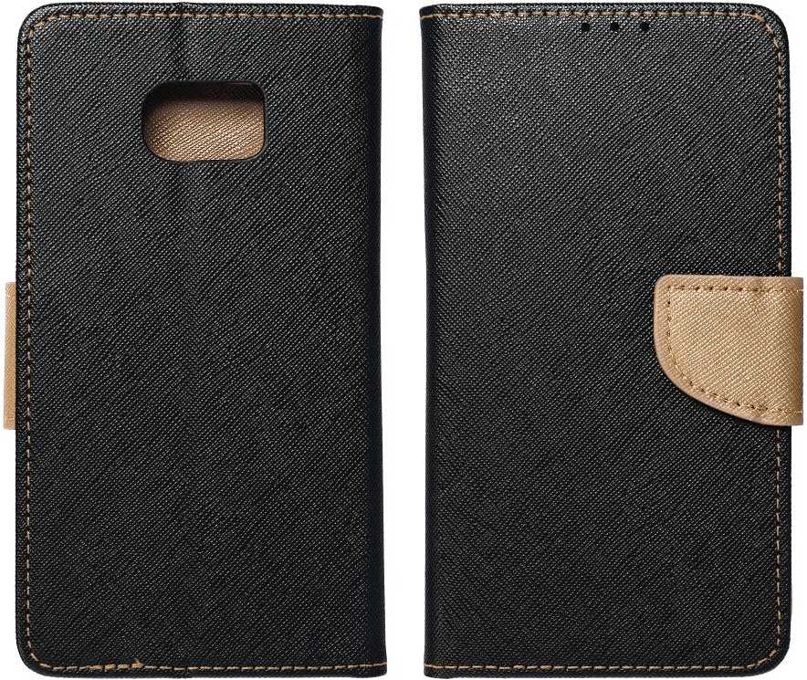 Oem FANCY Book dėklas skirtas Samsung Galaxy A16 juodos spalvos / auksinis