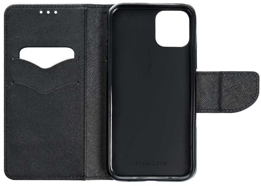 Oem FANCY Book dėklas skirtas Xiaomi Redmi Note 9 juodos spalvos
