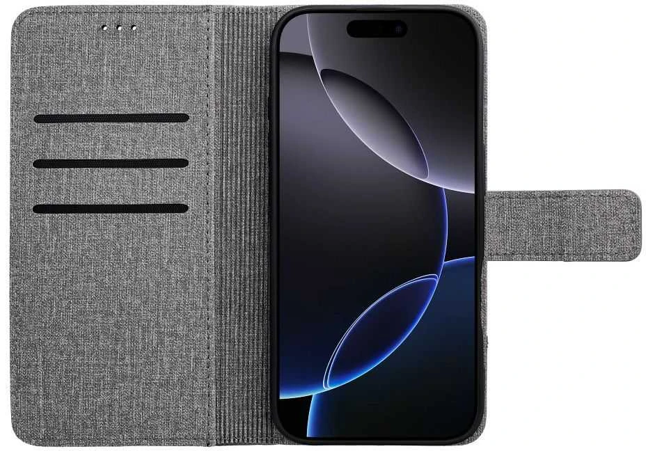 Dėklas Oem GOMMA Book skirtas Samsung Galaxy A16 5G pilkos spalvos