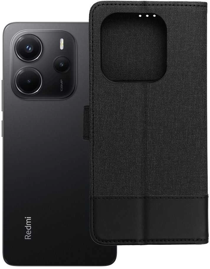 Dėklas Oem GOMMA Book skirtas Xiaomi Redmi Note 14 4G (GLOBAL - 164,84mm x 78,15mm x 8,16mm) juodos spalvos