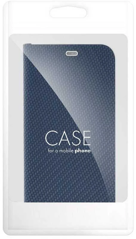 Dėklas Oem LUNA Book Carbon skirtas Samsung Galaxy A10 mėlynos spalvos
