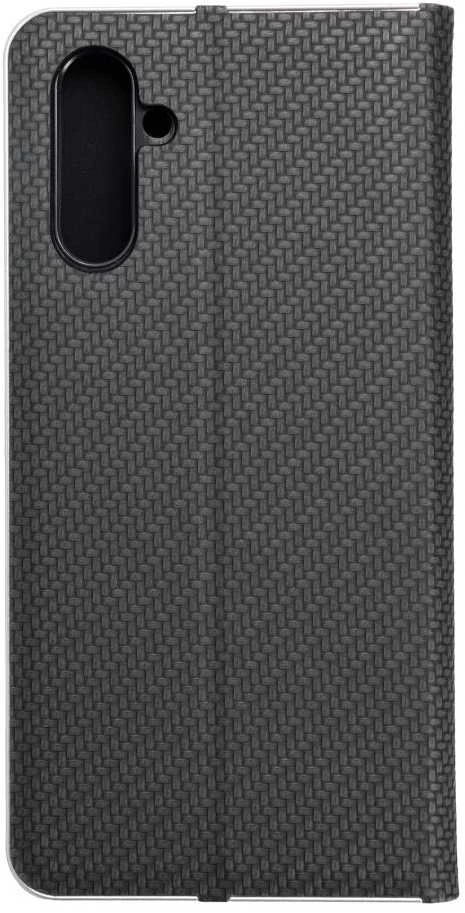 Dėklas Forcell Oem LUNA Book Carbon skirtas Samsung Galaxy A13 5G / A04S juodos spalvos