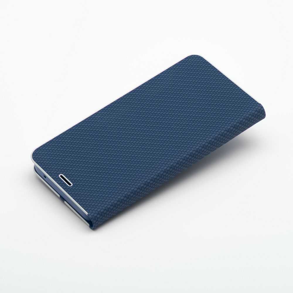 Dėklas Oem LUNA Book Carbon skirtas Samsung Galaxy A35 5G mėlynos spalvos