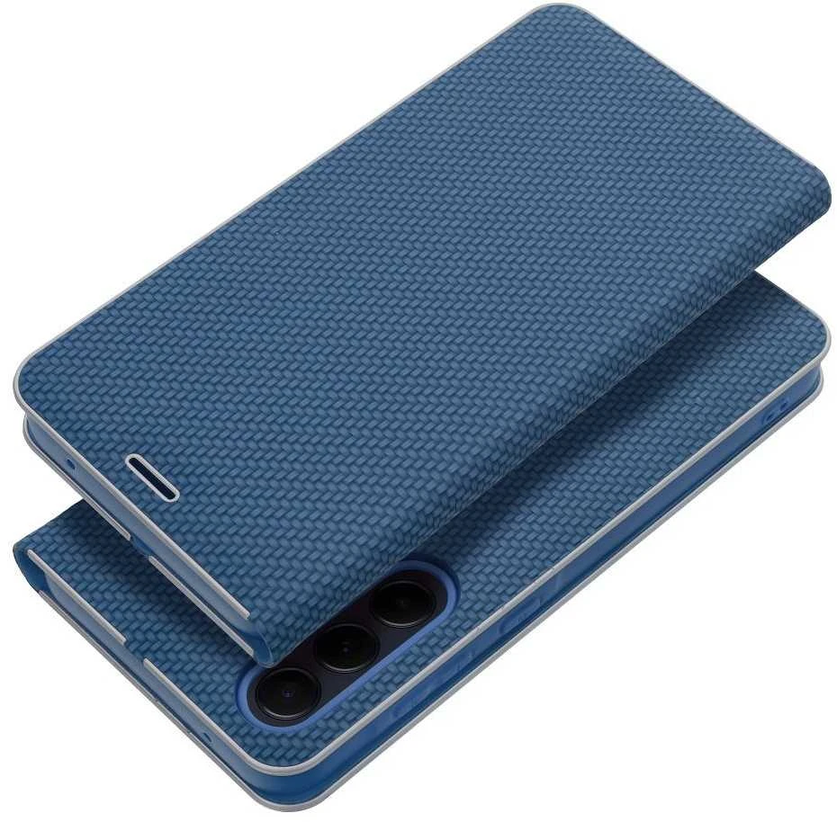 Dėklas Forcell Oem LUNA Book Carbon skirtas Samsung Galaxy A53 5G mėlynos spalvos