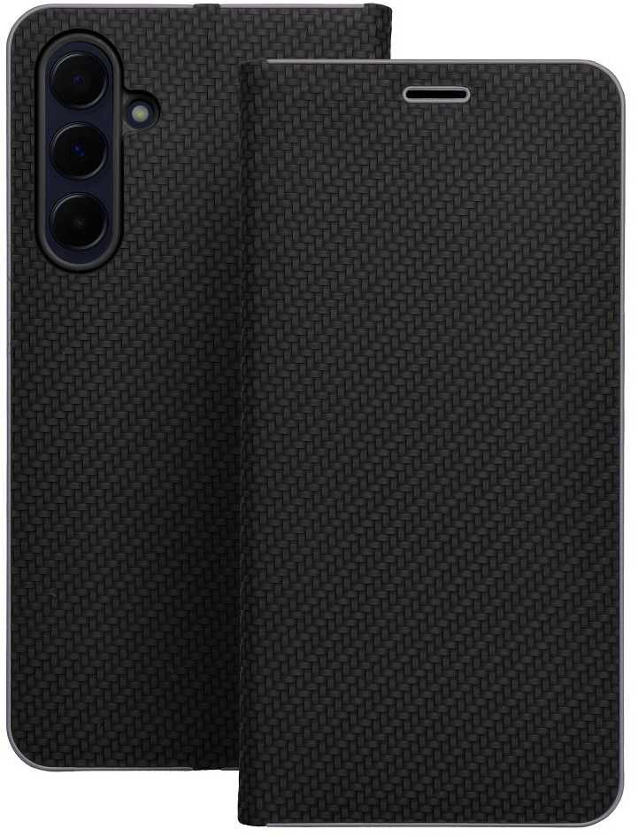 Dėklas Oem LUNA Book Carbon skirtas Xiaomi Redmi Note 13 4G juodos spalvos