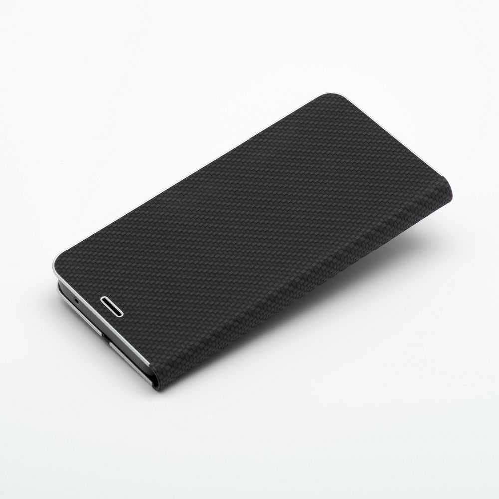 Dėklas Oem LUNA Book Carbon skirtas Xiaomi Redmi Note 13 4G juodos spalvos