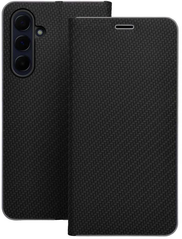 Dėklas Forcell Oem LUNA Book Carbon skirtas Xiaomi Redmi Note 11 / 11S juodos spalvos