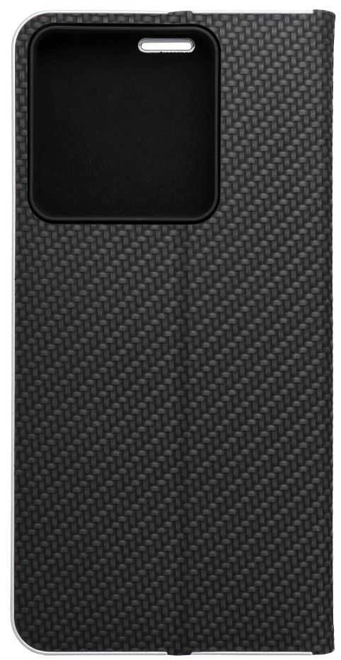 Dėklas Oem LUNA Book Carbon skirtas Xiaomi Redmi Note 13 Pro 5G juodos spalvos