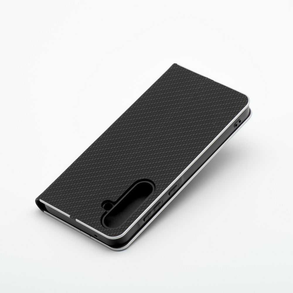 Dėklas Oem LUNA Book Carbon skirtas Xiaomi Redmi Note 13 4G juodos spalvos