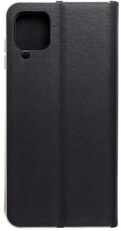 Dėklas Forcell Oem LUNA Book Gold skirtas Samsung Galaxy A12 / M12 juodos spalvos