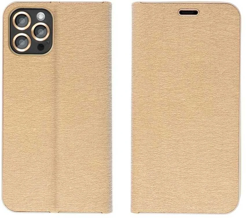 Dėklas Forcell Oem LUNA Book Gold skirtas Samsung Galaxy A13 4G aukso spalvos