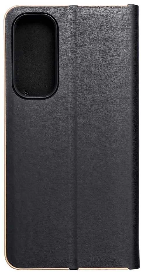 Dėklas Oem LUNA Book Gold skirtas Samsung Galaxy A55 5G juodos spalvos