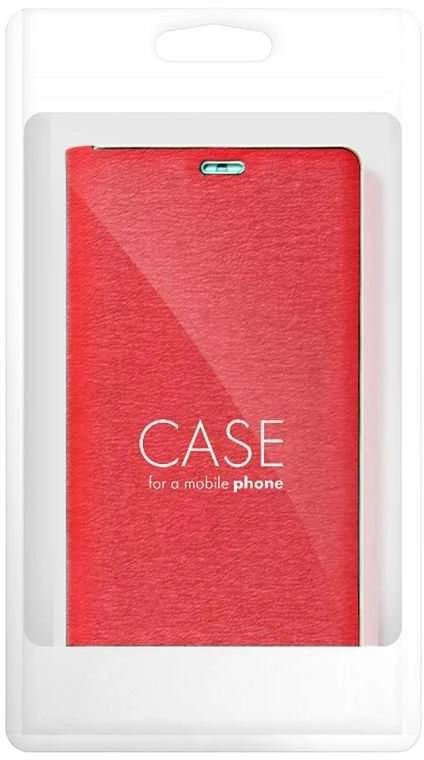 Dėklas Forcell Oem LUNA Book Gold skirtas Samsung Galaxy S20 FE / S20 FE 5G raudonas