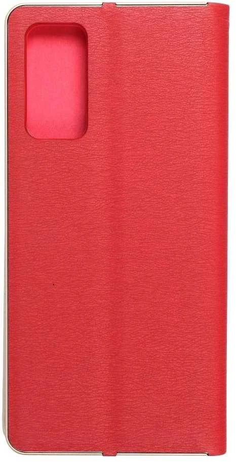 Dėklas Forcell Oem LUNA Book Gold skirtas Samsung Galaxy S20 FE / S20 FE 5G raudonas