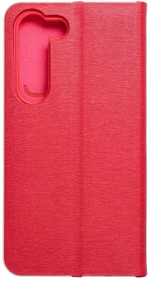 Dėklas Oem LUNA Book Gold skirtas Samsung Galaxy S23 raudonas