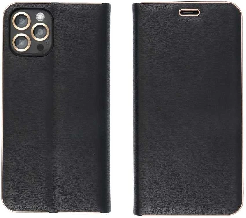 Dėklas Forcell Oem LUNA Book Gold skirtas Xiaomi Redmi 9C / 9C NFC juodos spalvos
