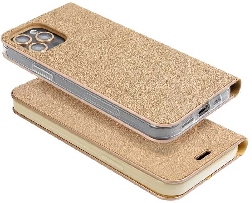 Oem Dėklas su klapką na Xiaomi Redmi NOTE 8 PRO Luna Book Gold auksinė