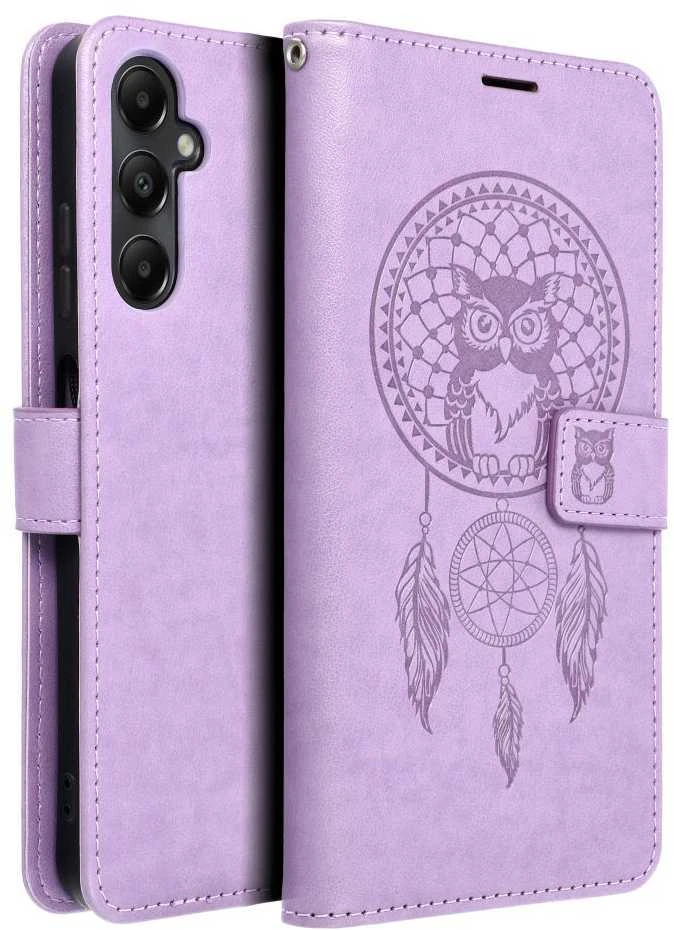 Oem Dėklas su klapką na Samsung A05s Mezzo Book łapacz snów violetinė