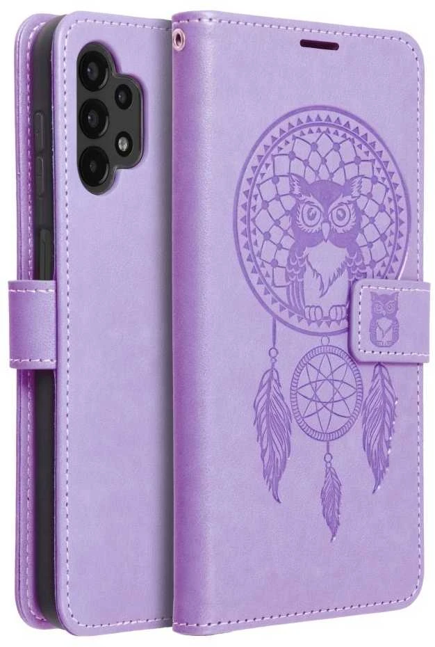 Forcell Oem MEZZO Book dėklas skirtas Samsung Galaxy A13 4G dreamcatcher violetinės spalvos