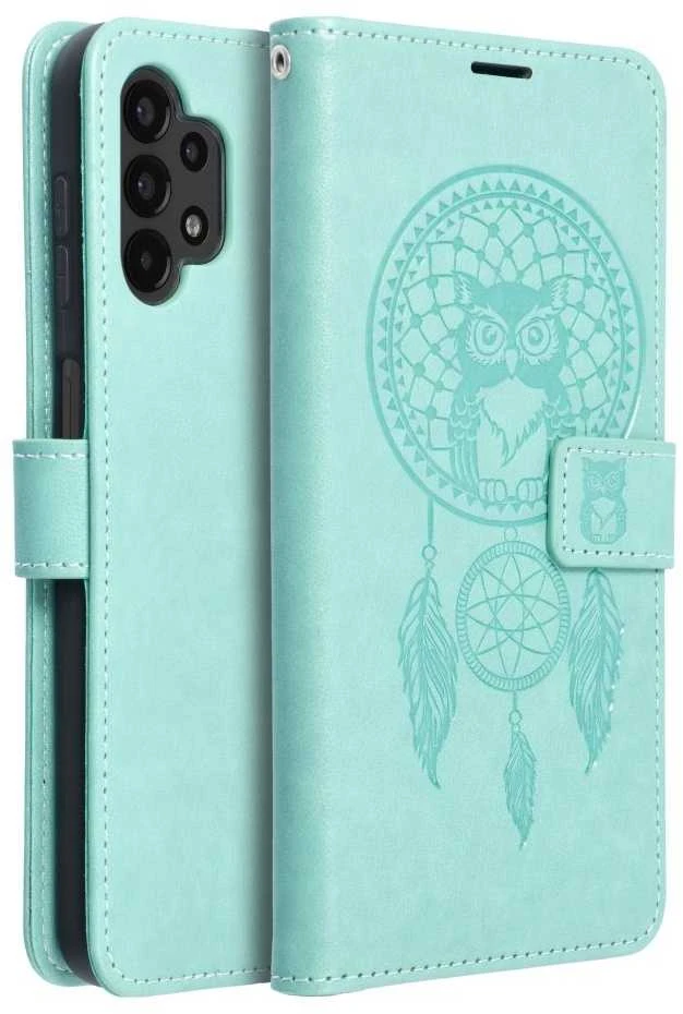 Forcell Oem MEZZO Book dėklas skirtas Samsung Galaxy A13 4G dreamcatcher žalios spalvos