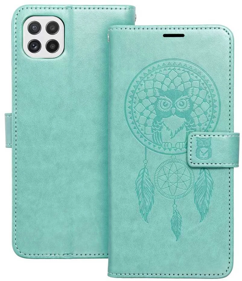 Forcell Oem MEZZO Book dėklas skirtas Samsung Galaxy A22 5G dreamcatcher žalios spalvos