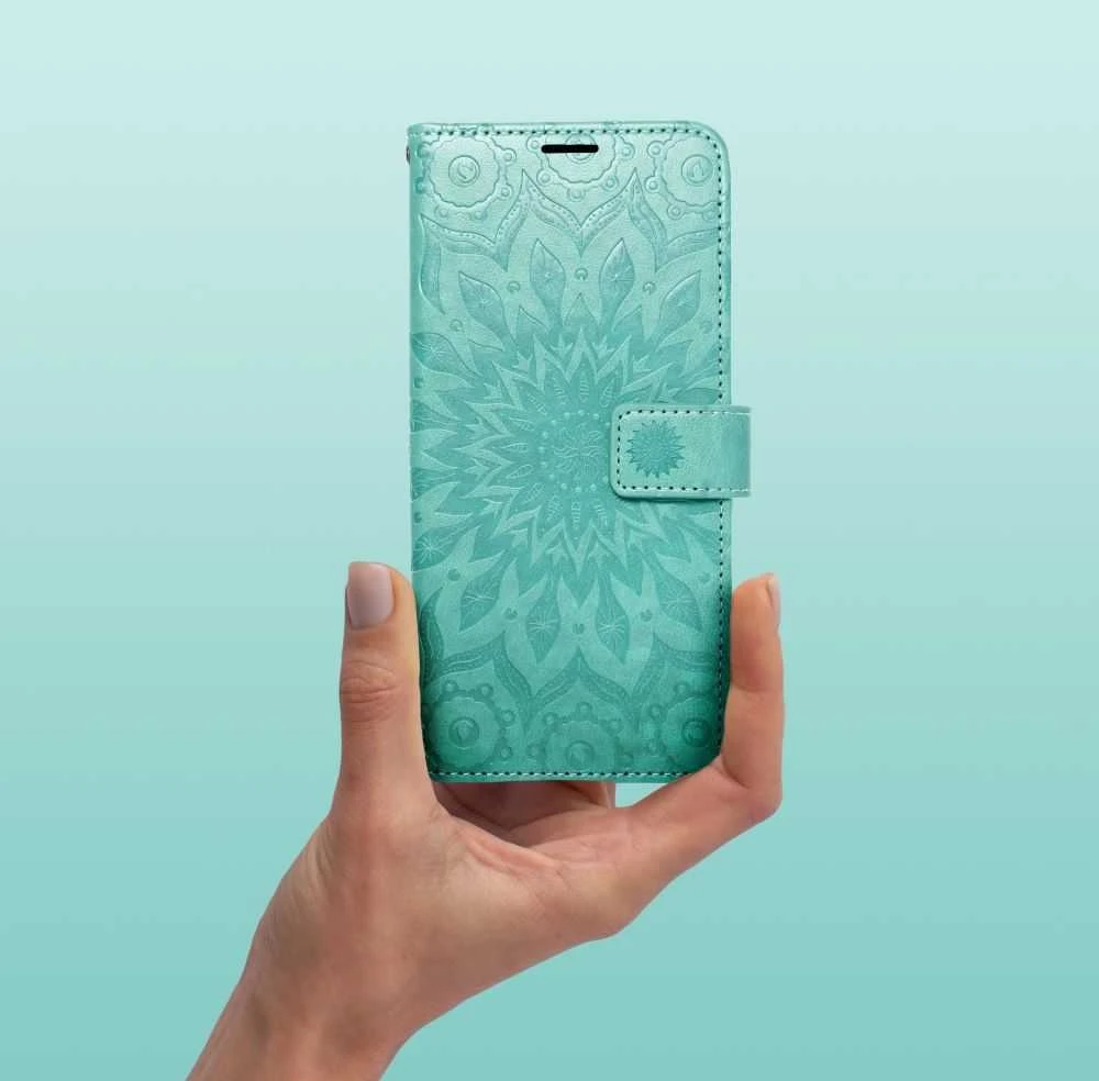 Oem MEZZO Book dėklas skirtas Samsung Galaxy A23 5G mandala žalios spalvos