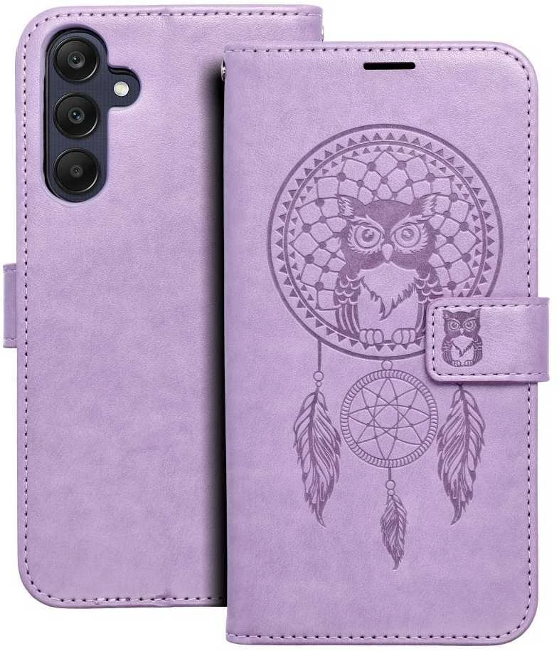 Oem MEZZO Book dėklas skirtas Samsung Galaxy A25 5G dreamcatcher violetinės spalvos
