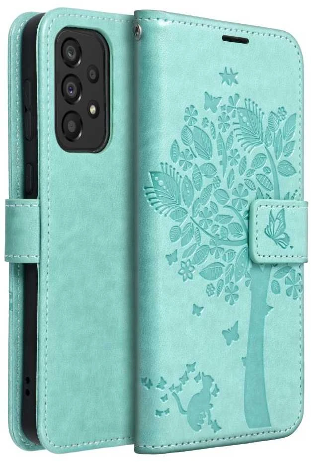 Forcell Oem MEZZO Book dėklas skirtas Samsung Galaxy A33 5G medžio žalios spalvos