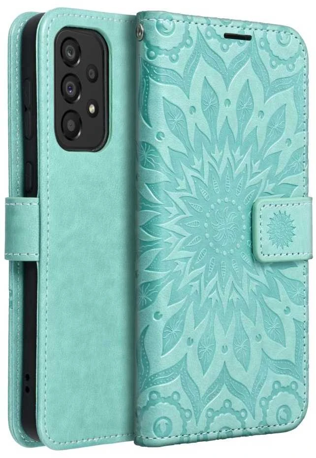 Forcell Oem MEZZO Book dėklas skirtas Samsung Galaxy A33 5G mandala žalios spalvos